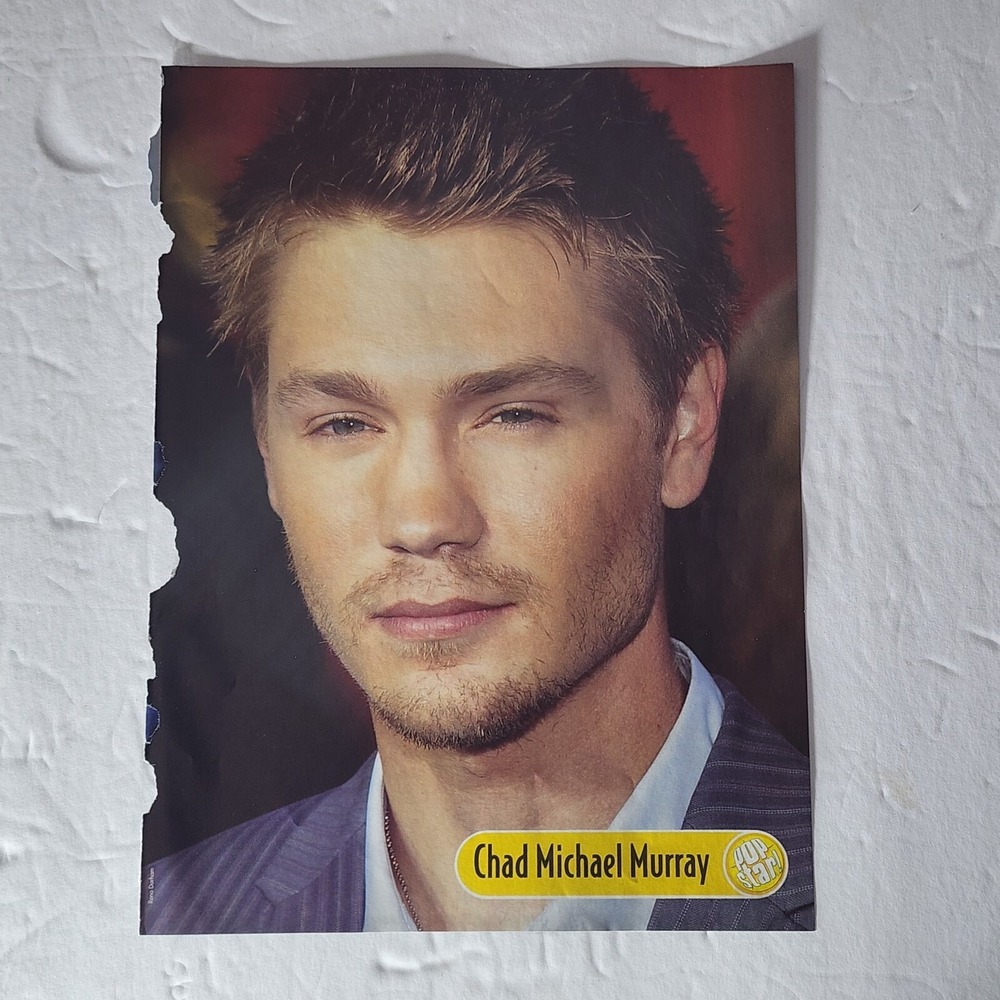 Chad Michael Murray Orlando Bloom doublesided pinup vintage clipping 2004 8x10.5